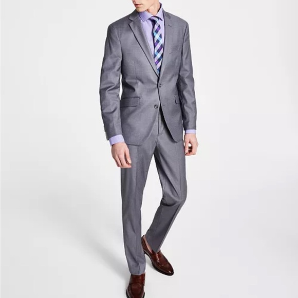 Reaction Kenneth Cole Gray Slim-Fit Suit - Picture 1 of 4